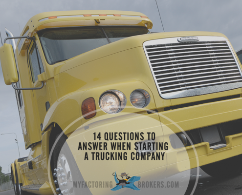 14 questions to answer when starting a trucking company
